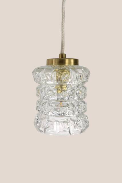 ŠTEFKA - Yugochic vintage lamp from upcycled glass for bedroom