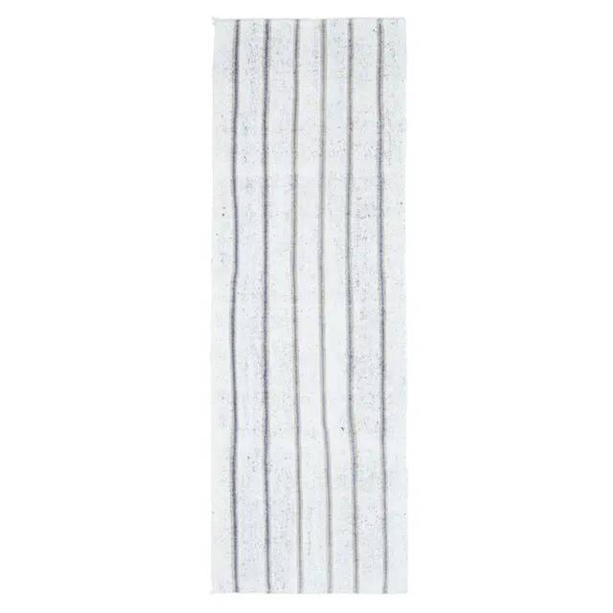 Vintage Turkish Hand-Knotted Wool Cotton White Kilim Runner Rug 76x239