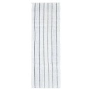 Vintage Turkish Hand-Knotted Wool Cotton White Kilim Runner Rug 76x239