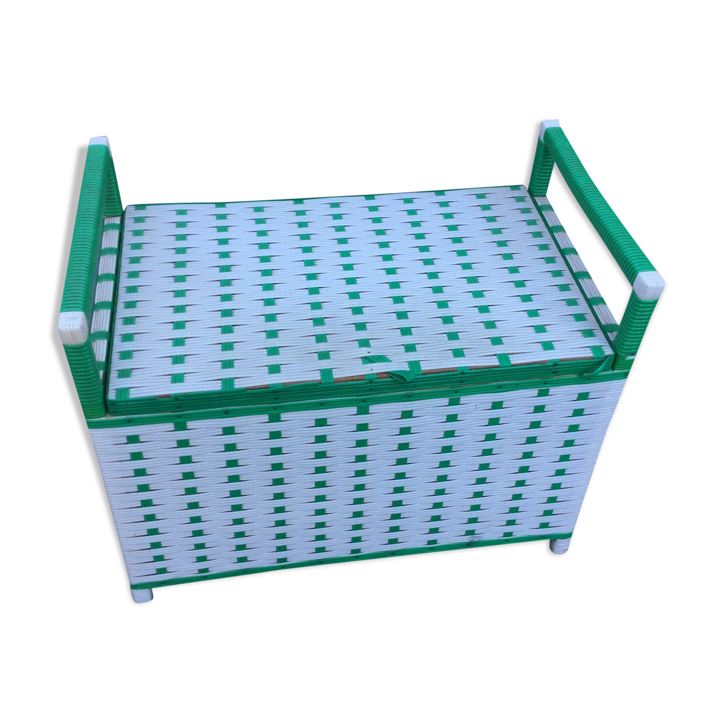 Trunk chest vintage 1960s scoubidou