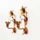 Pair of Vintage Gilt Flower Scones by Hans Kögl