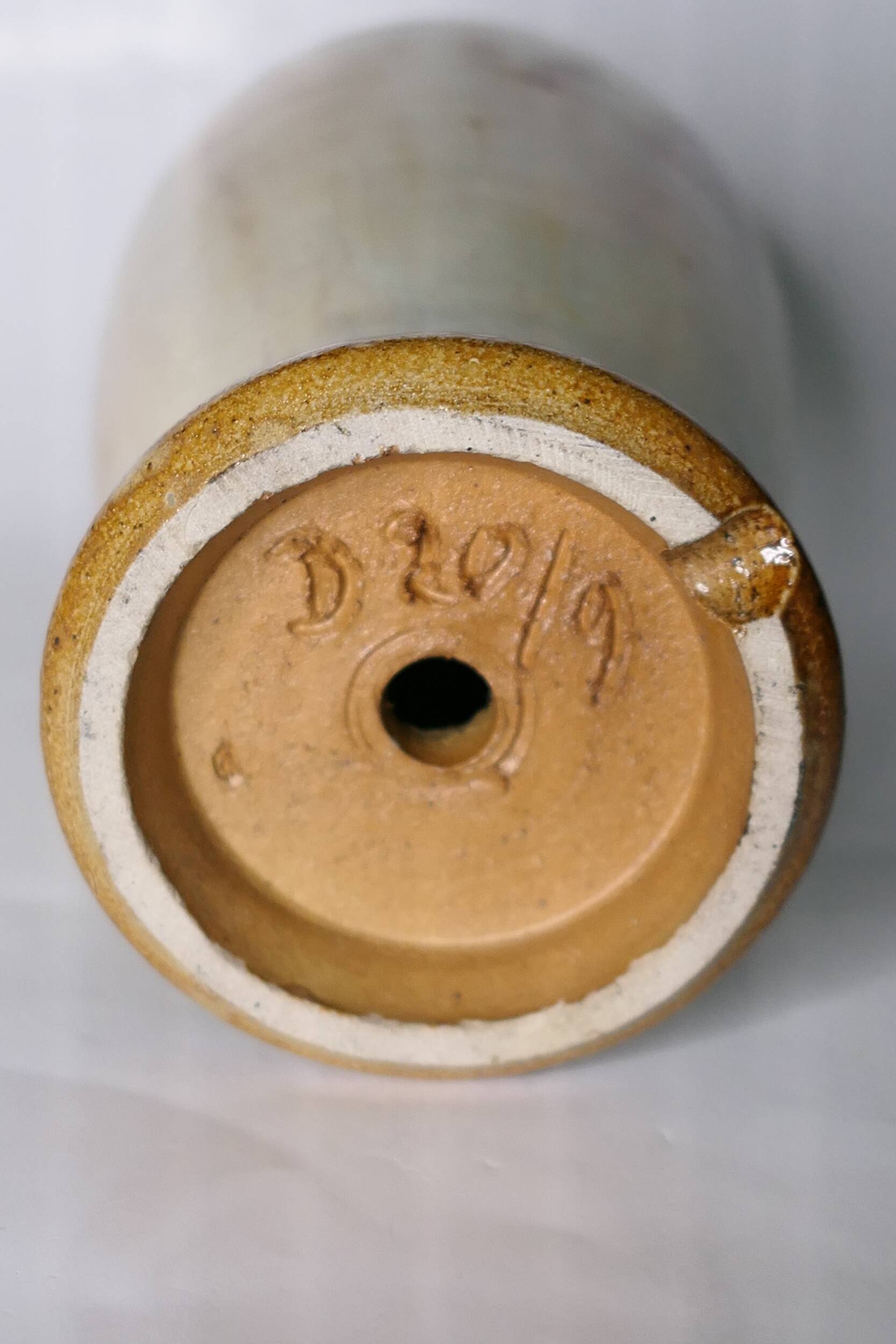 pied de lampe en grès salé Bouffioulx années 70's
