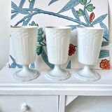 3 Limoges porcelain Mazagran cups