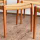 Set of 6 #71 teak chairs by Niels O. Møller, JL. Moller Mid Century