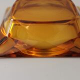 Echotray pocket tray with faceted amber glass
