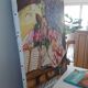 Vintage oil painting on canvas signed Darmanté – Still life with piano and flowers.