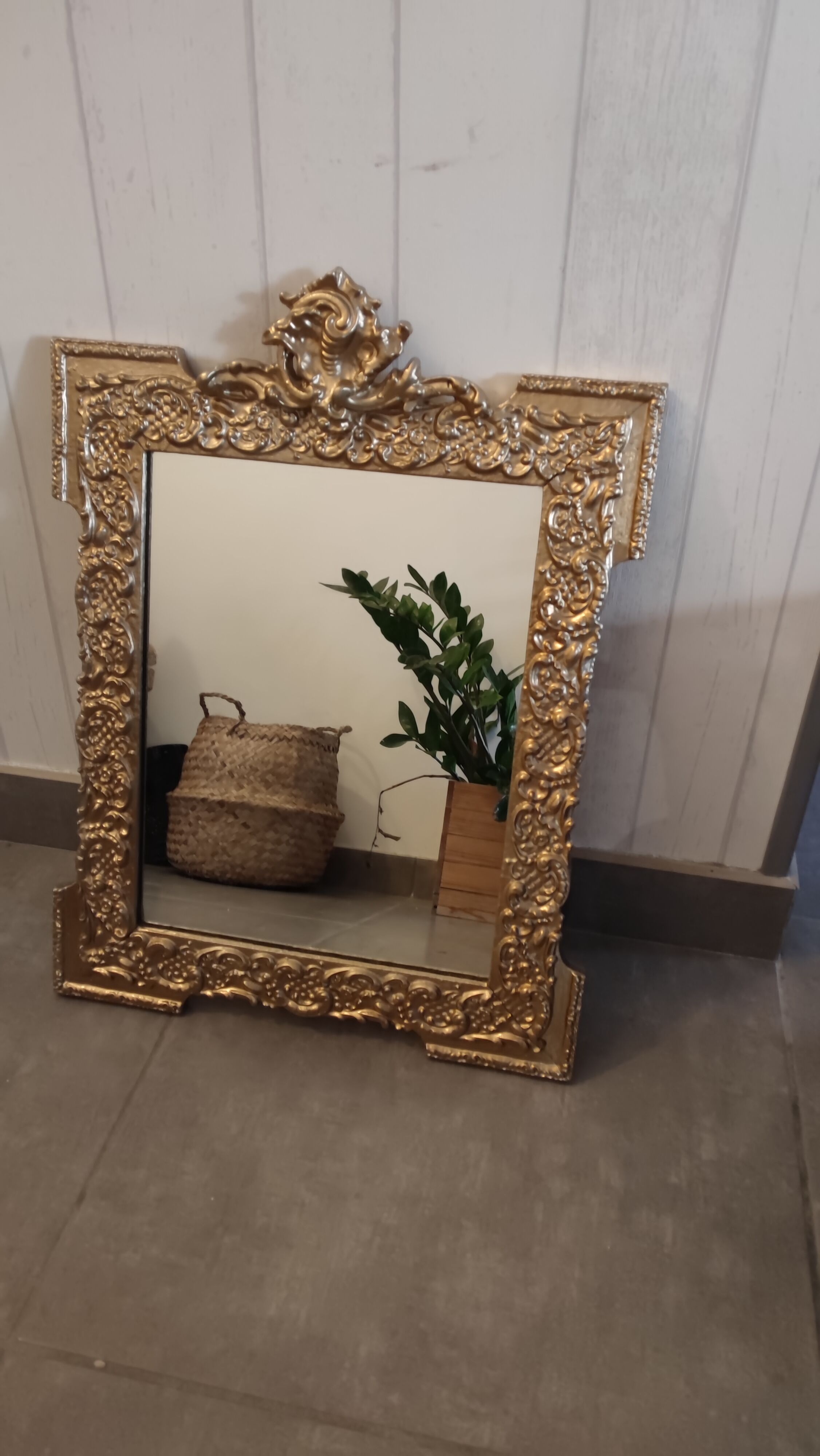 Vintage golden mirror