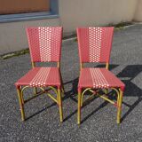 Pair of vintage Parisian bistro chairs