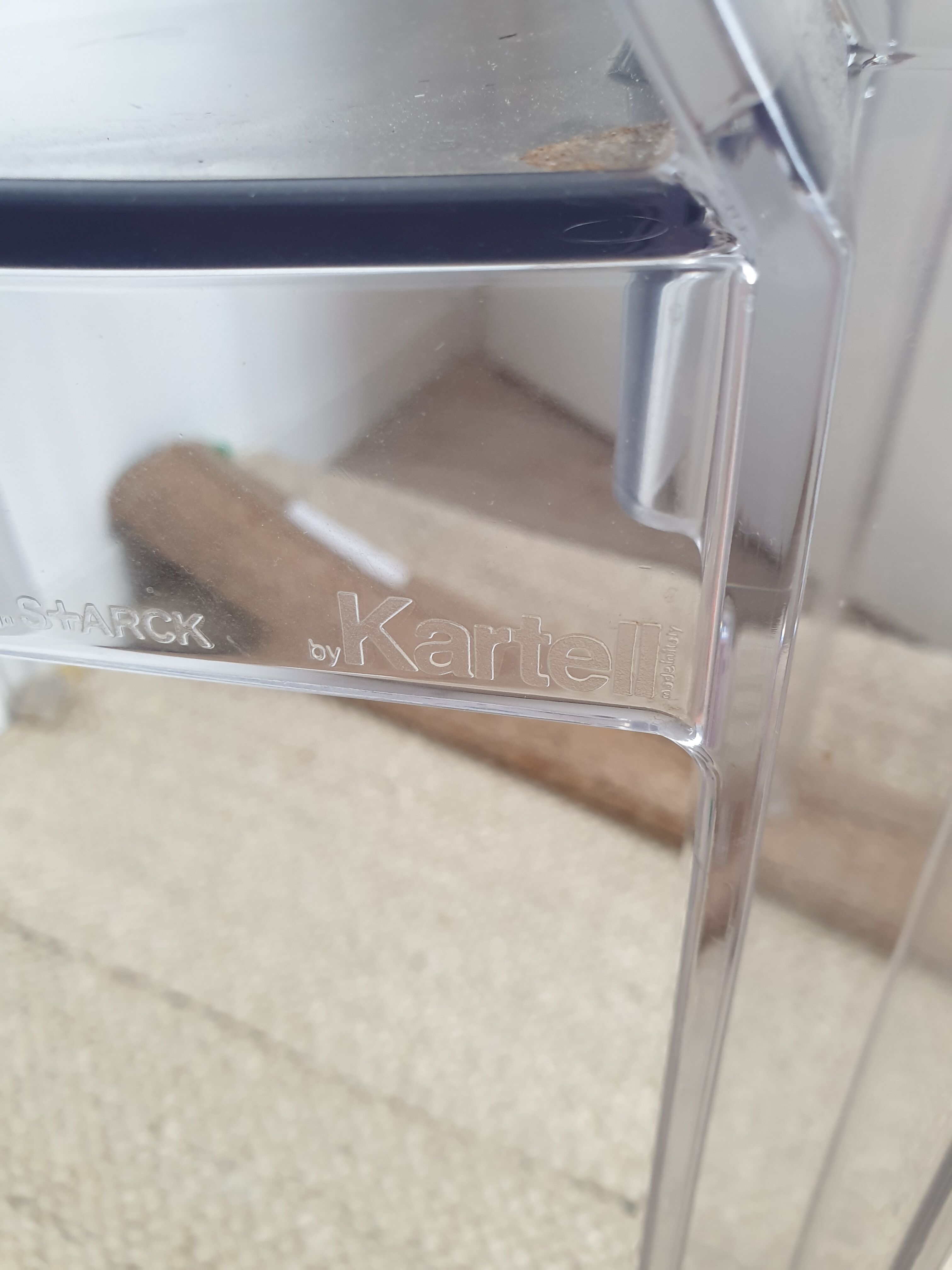 Louis Ghost chair by Philippe Starck for Kartell