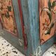 Parisian buffet with hand-painted patterns, 2 doors and 2 drawers.