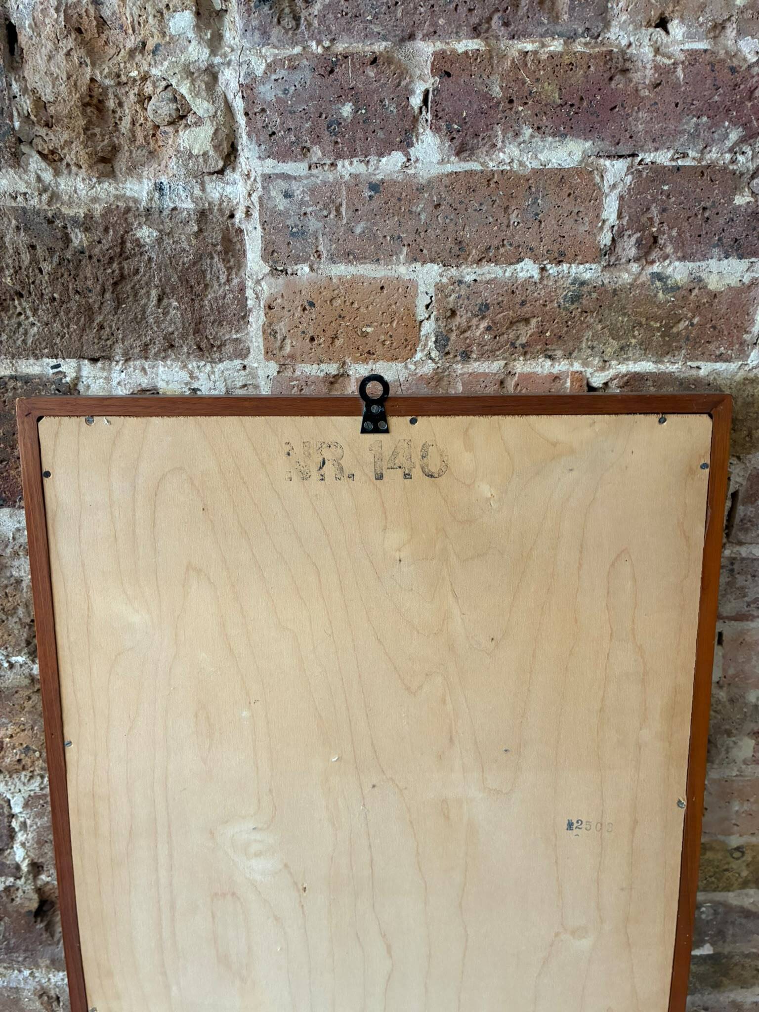 Scandinavian teak mirror, Denmark 1960s/70s