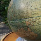 World map, vintage globe