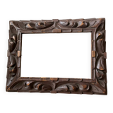 Antique handcarved frame   solid wood 30 cm x 22.5 cm