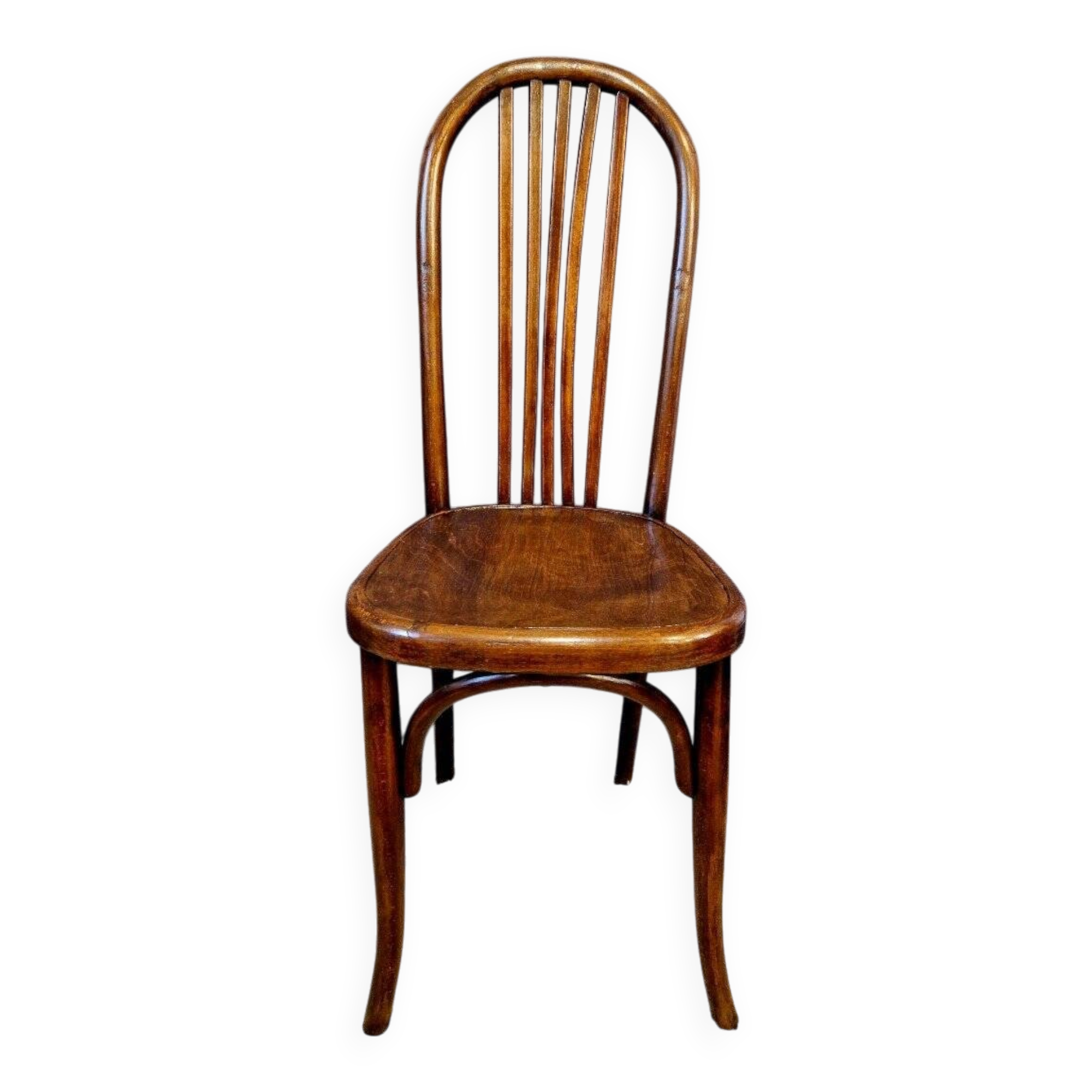 Curved Wooden Chair from the Fischel House