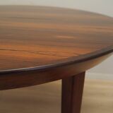 Round rosewood table, Danish design, 1960s, manufacturer: Gudme Møbelfabrik