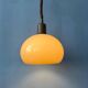 Suspension vintage en verre acrylique champignon beige