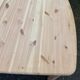 Scandinavian extendable dining table renovated in solid wood 180cm