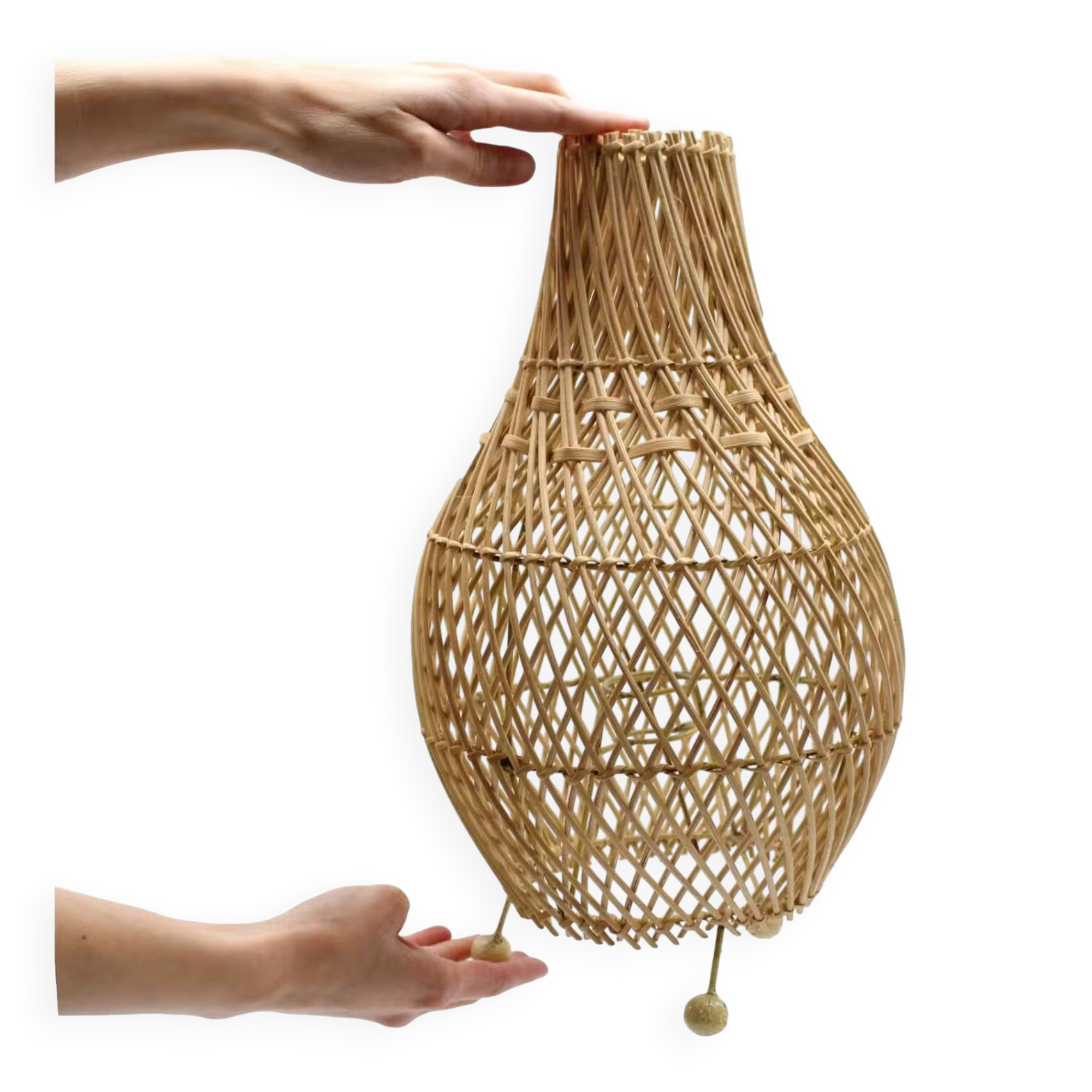 Rattan Table Lamps - Natural