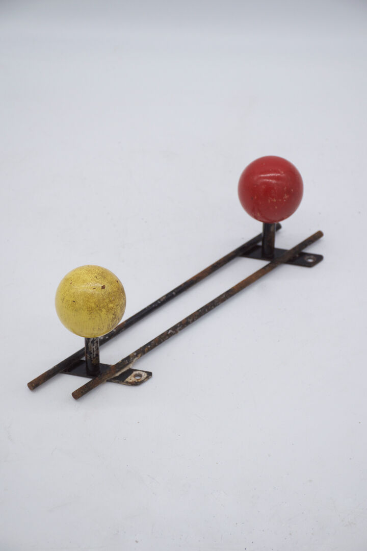 Coat rack two hooks vintage 1970'