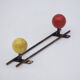 Coat rack two hooks vintage 1970'