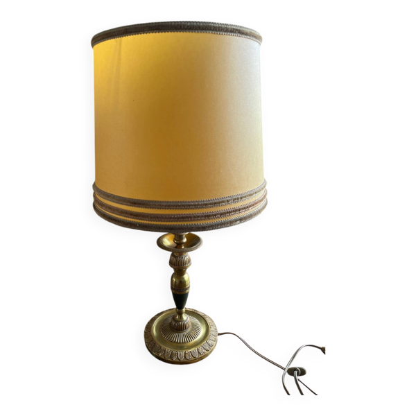 Lampe de salon vintage en laiton