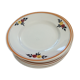 8 dinner plates of the 1960s, painted hand