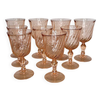 9 Rosaline Arcoroc Luminarc stemmed glasses