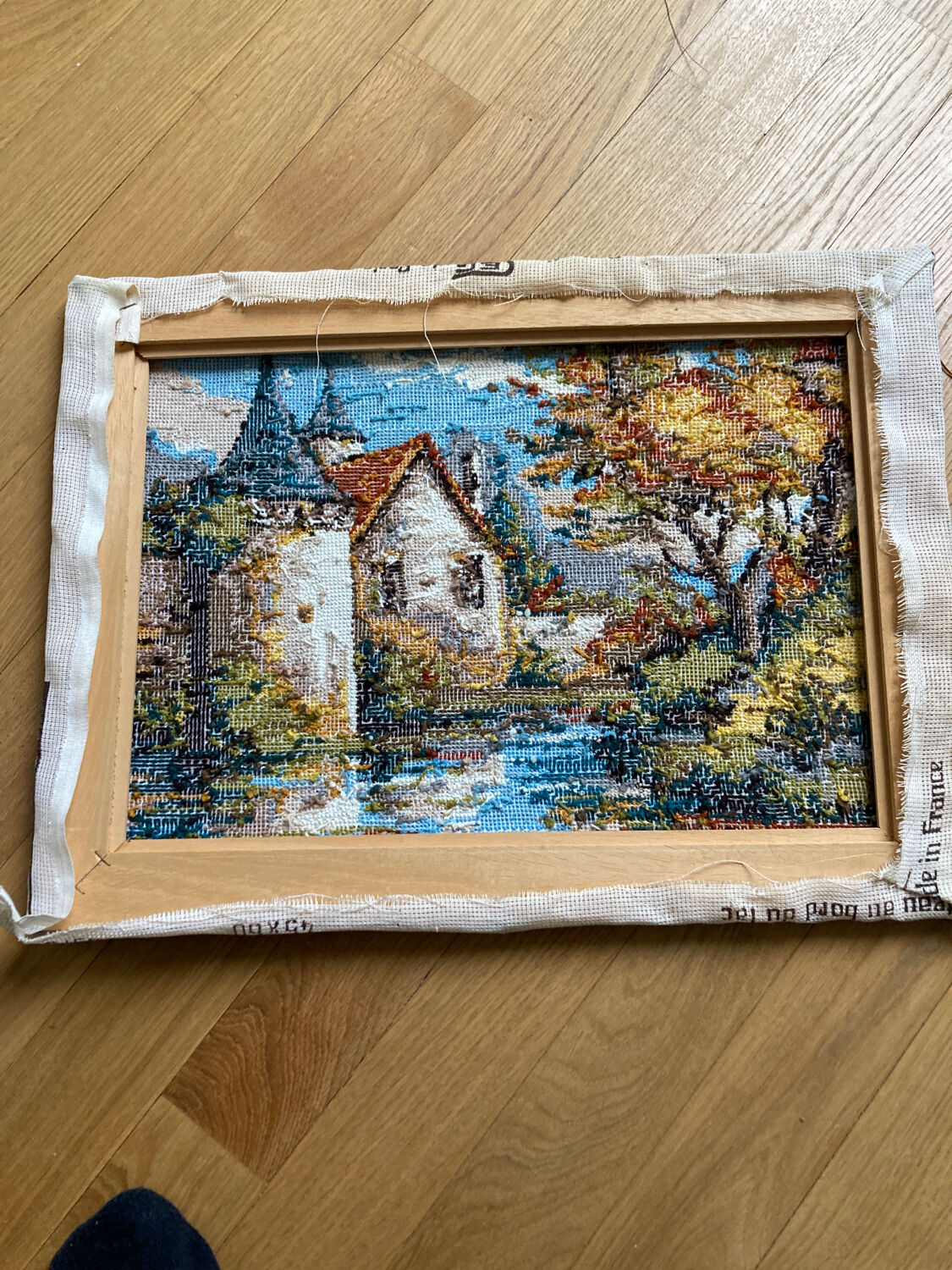 Vintage canvas tapestry