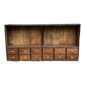 Store furniture, unique piece, for presentation of collections or transformed into a TV cabinet
