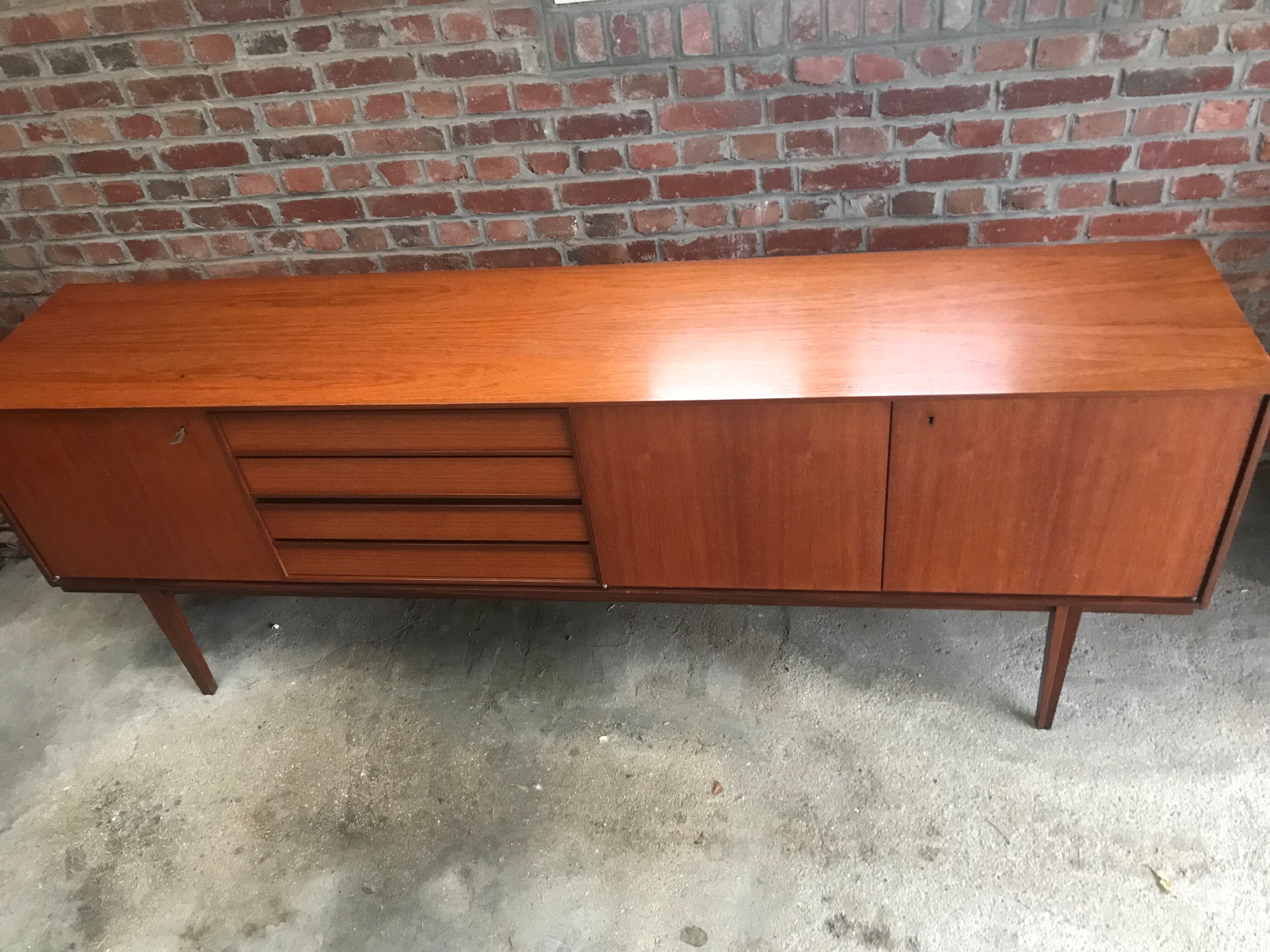 Scandinavian teak sideboard design 1960
