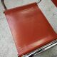 Vintage bauhaus leather and chrome chair