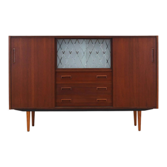 Teak highboard, Danish design, 1970s, production: Denmark