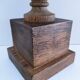 XL turned solid wood lamp base H.45.5 cm