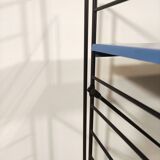 Mid century free standing rack with metal shelves by A. Dekker for Tomado