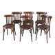 lot de 6 chaises bistrot année 1960