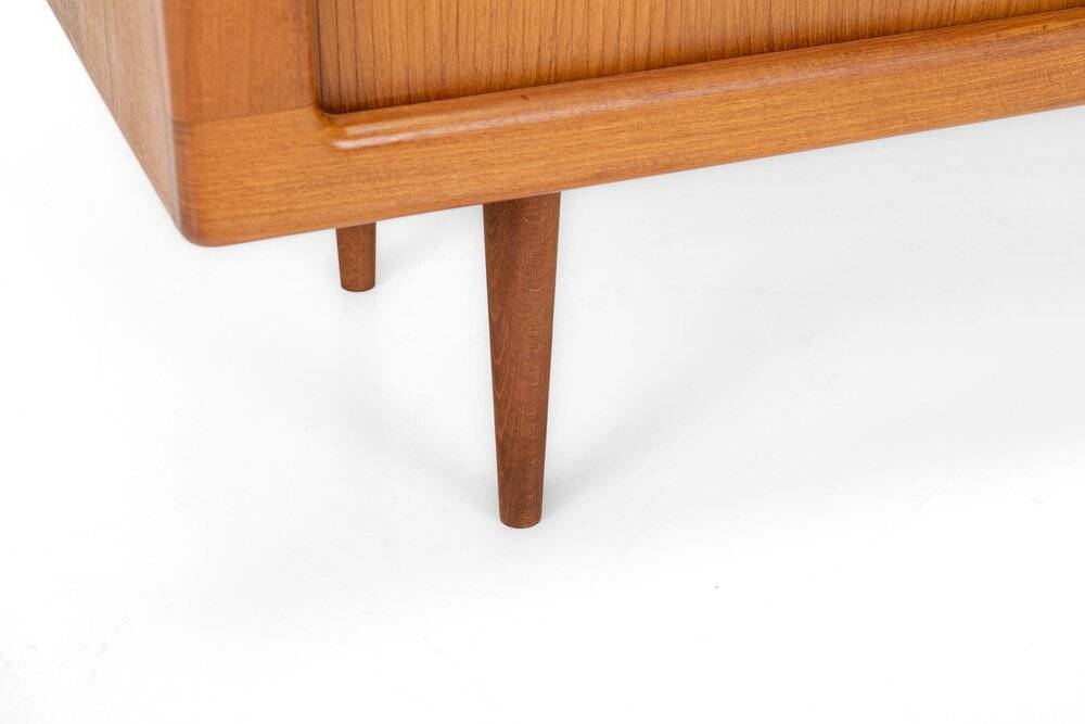 Danish teak sideboard with tambour doors, 1960s