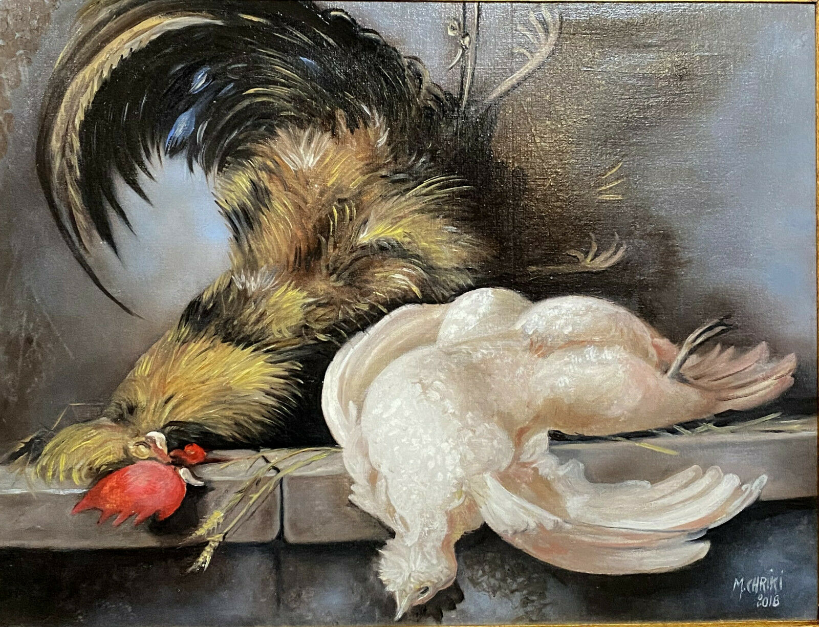 Orientalist School XXeme / XXIeme by Moulay Yacoub de Chriki : Oil on canvas still life