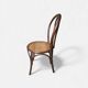 Vintage bistro chair in bent beech, caned seat – Thonet spirit