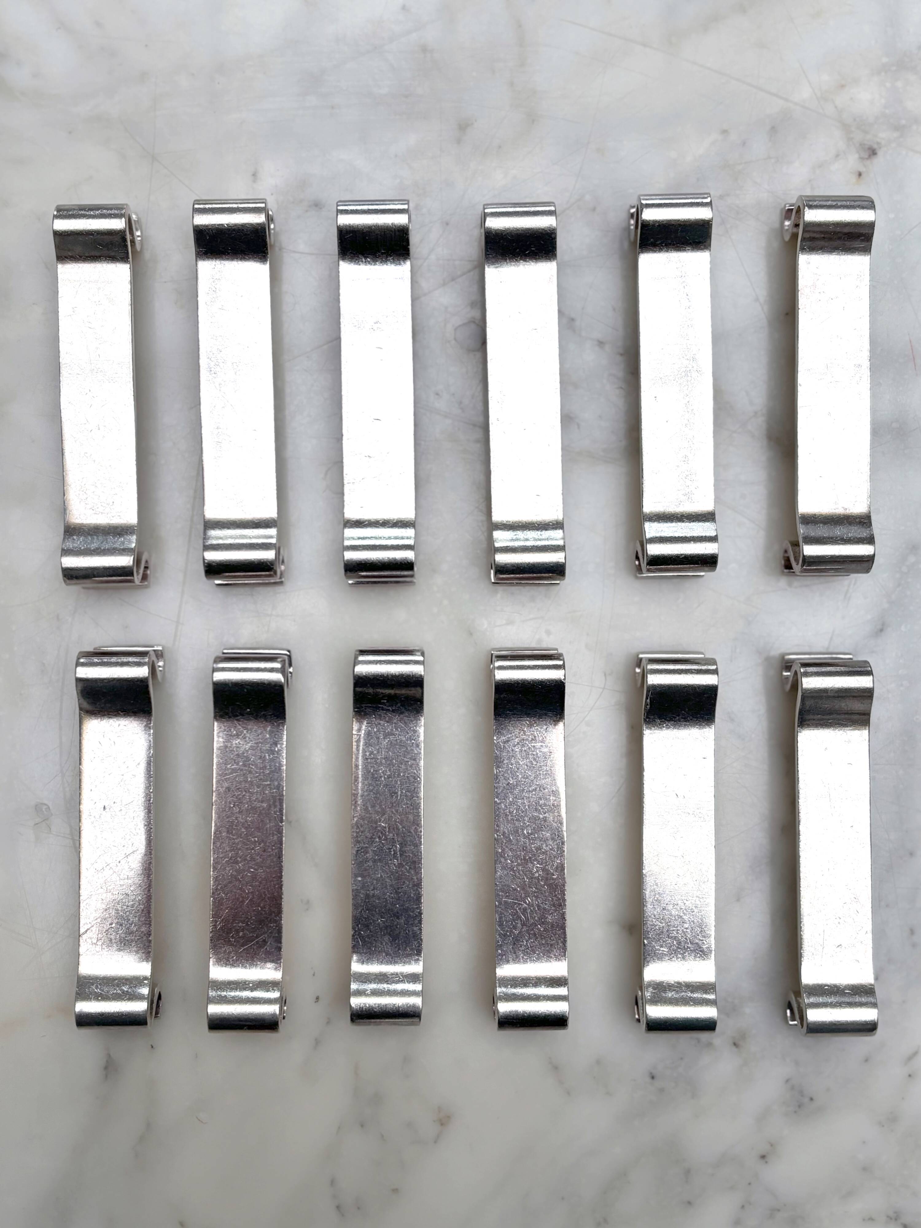 12 knife holders Gallia collection - Christofle in silver metal