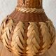 Vase braided natural fibers