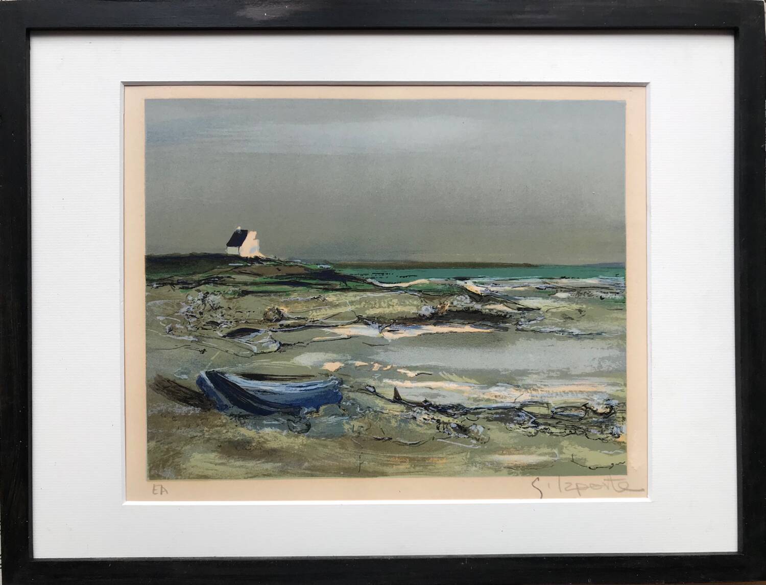 Wild coast. lithograph signed by georges laporte (1926-2000)