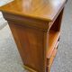 High bedside table, wooden accent table in Louis Philippe style.
