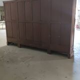 Solid oak library late 19th century around 1890