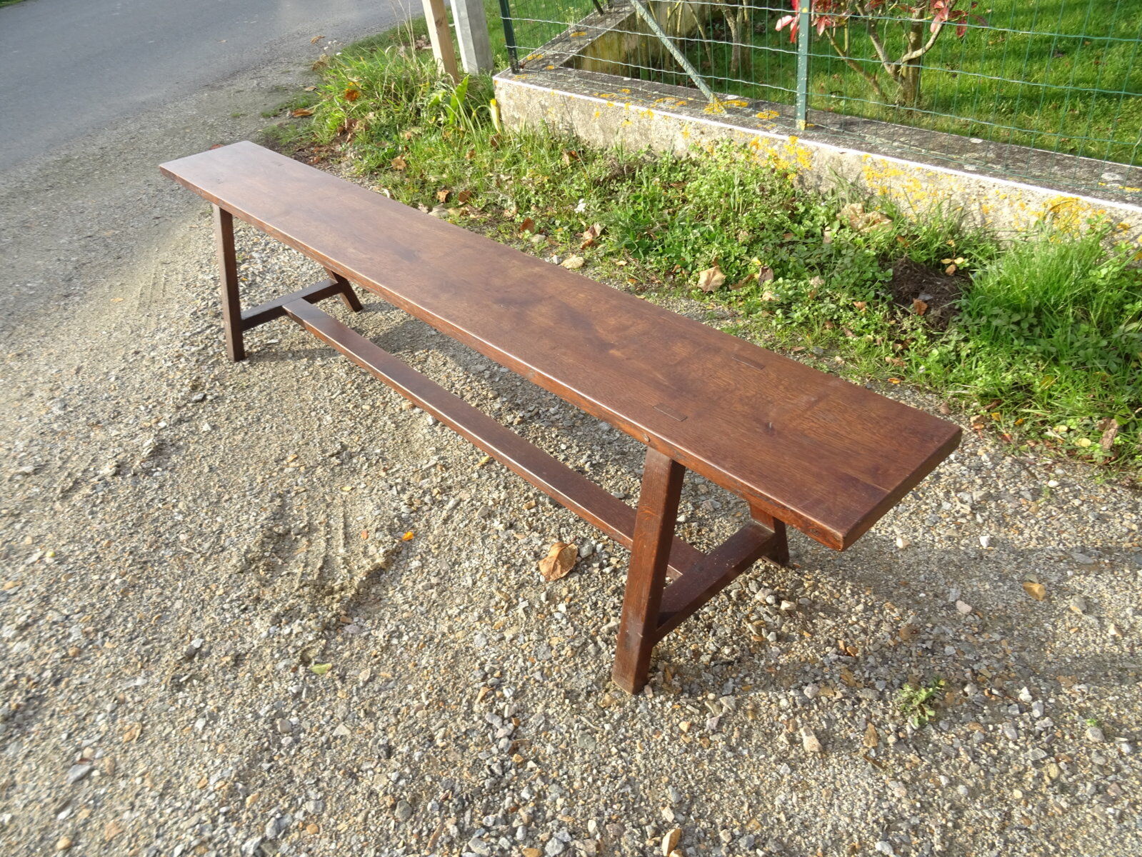 Oak farmhouse bench 200 cm