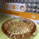 Vintage orange glass ashtray