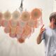 Large Murano Glass Disc Chandelier 1980’s