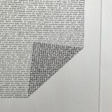 Original engraving signed and numbered by Manuel ALVESS (1939-2009) Lorem ipsum dolor, 1971
