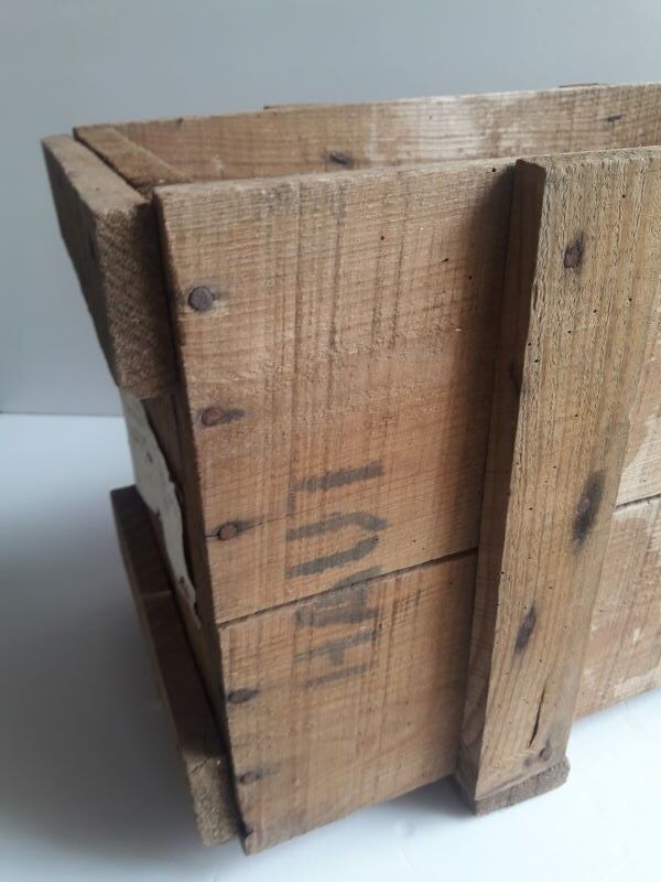 Transport case L58xD30,5xH34cm wood storage