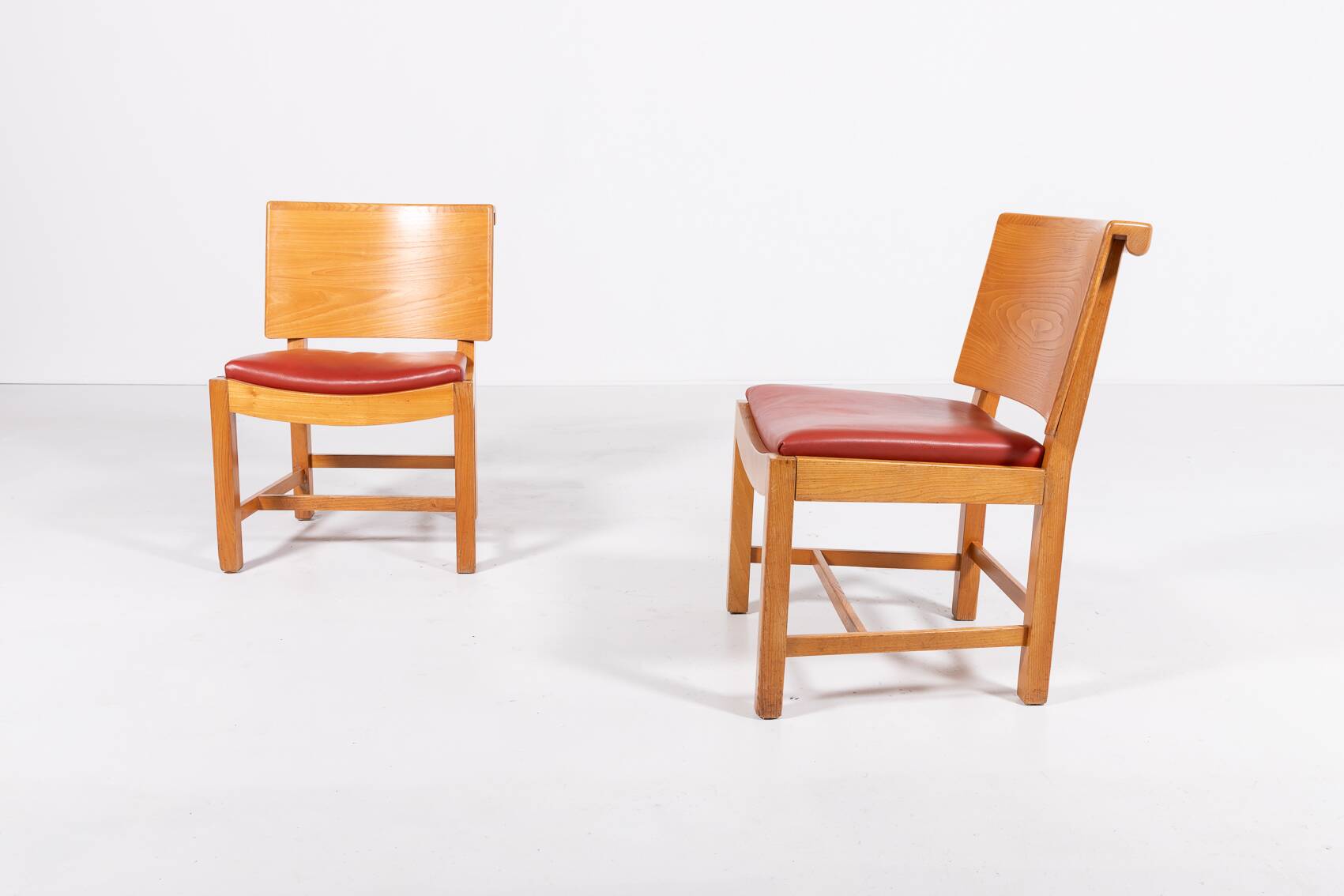 Set of 4 Vintage Architectural Danish chairs