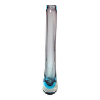 Sommerso Murano glass soliflore vase